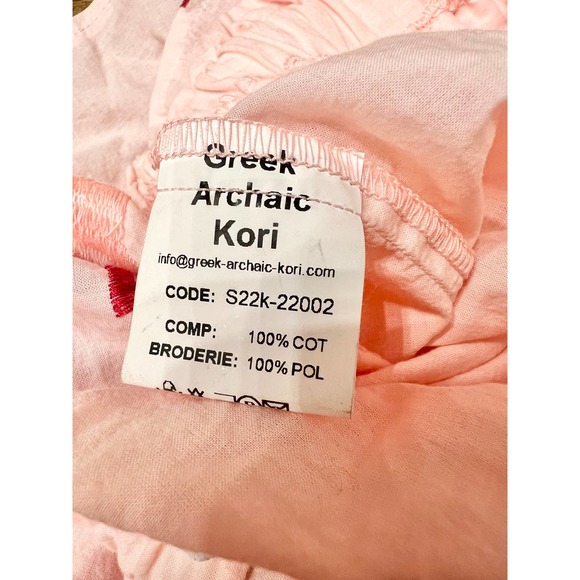 Greek Archaic Kori  Printed cotton miniskirt size S - Picture 8 of 11